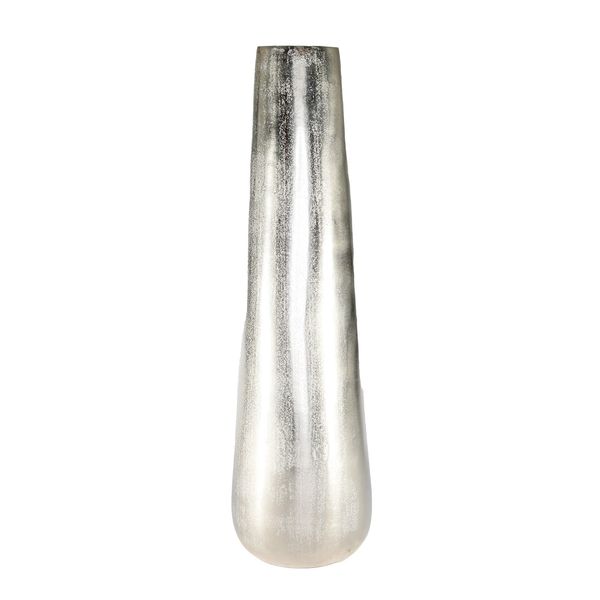 Poseidon Tapered Vase - Silver - Large - H58 x Dia17cm