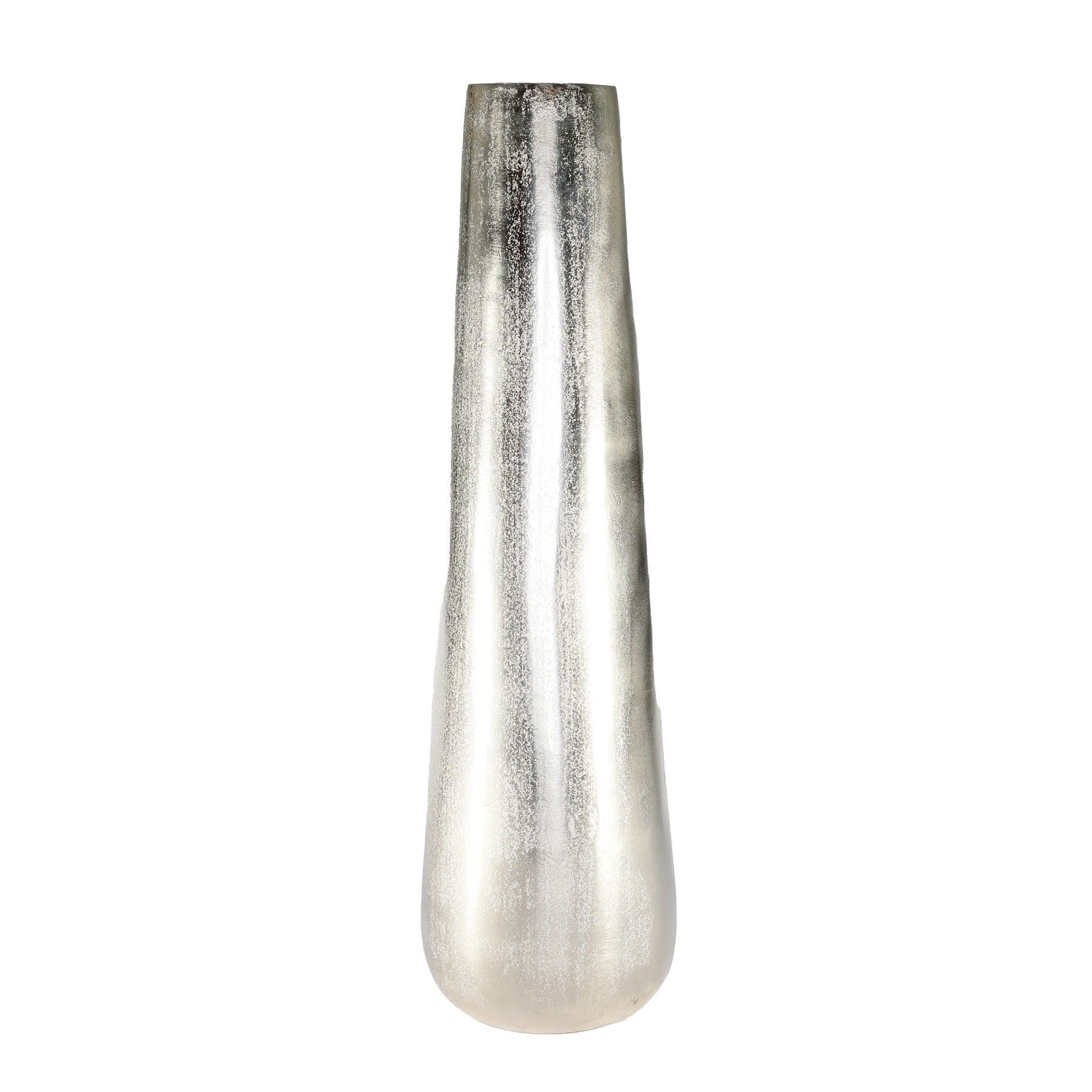 Poseidon Tapered Vase - Silver - Large - H58 x Dia17cm