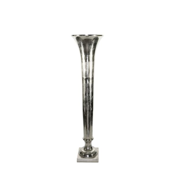 Poseidon Trumpet Vase - Silver - Small - H117 x Dia29cm