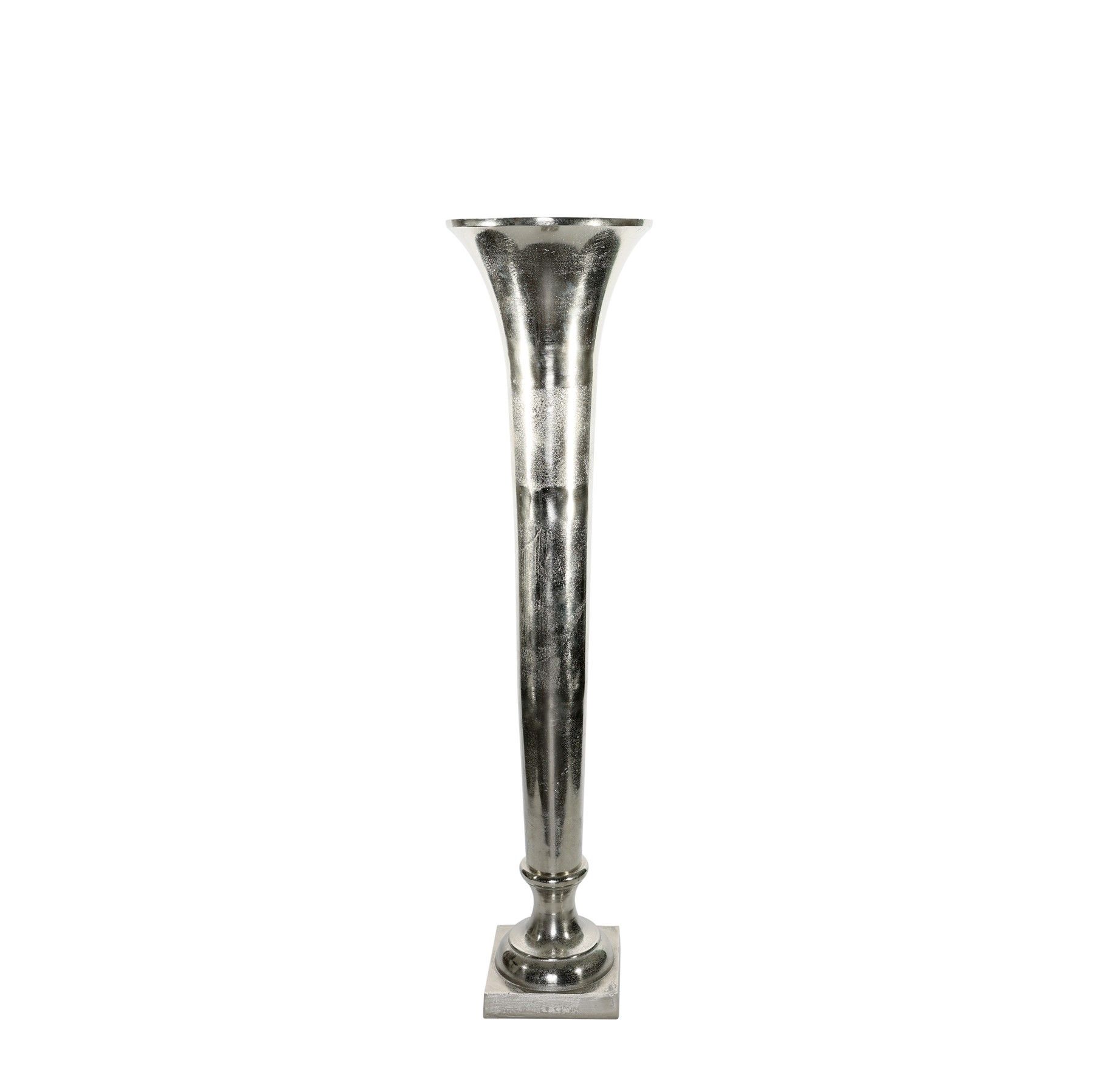Poseidon Trumpet Vase - Silver - Small - H117 x Dia29cm