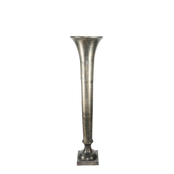 Poseidon Trumpet Vase - Antique Silver - Small - H117 x Dia29cm