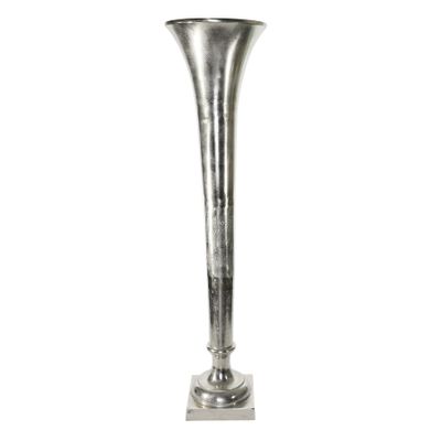Poseidon Trumpet Vase - Silver - Large - H140 x Dia 34cm