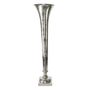 Poseidon Trumpet Vase - Silver - Large - H140 x Dia 34cm