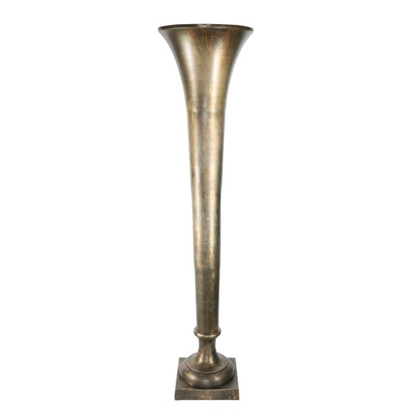 Poseidon Trumpet Vase - Antique Gold - Large - H140 x Dia34cm