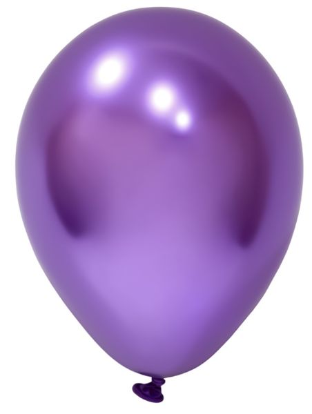 Balonevi Violet Chrome Latex Balloon  - 5 inch  - 100pc