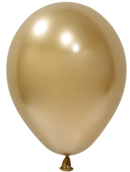 Balonevi Gold Chrome Latex Balloon  - 5 inch  - 100pc