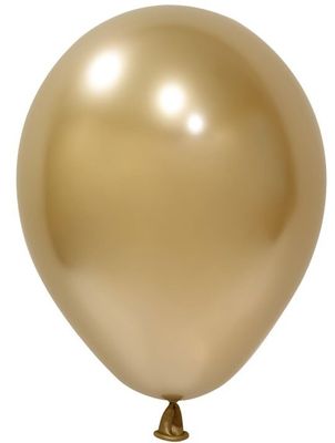 Balonevi Gold Chrome Latex Balloon  - 5 inch  - 100pc