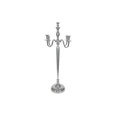Creation Vogue Candelabra - Burnished Silver - H100cm