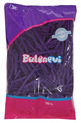 Balonevi Violet Modelling Balloon 260 - 100pcs