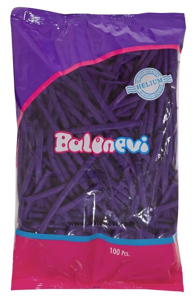 Balonevi Violet Modelling Balloon 260 - 100pcs