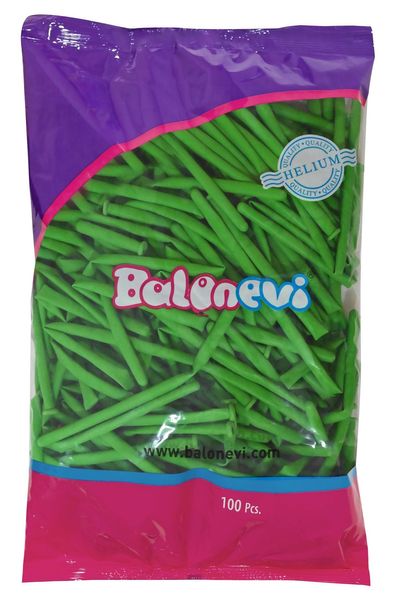 Balonevi Light Green Modelling Balloon 260 - 100pcs