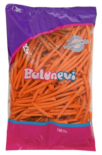 Balonevi Orange Modelling Balloon 260 - 100pcs