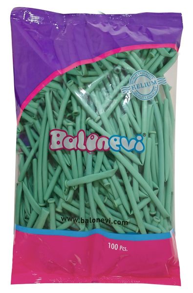 Balonevi Sea Green Modelling Balloon 260 - 100pcs