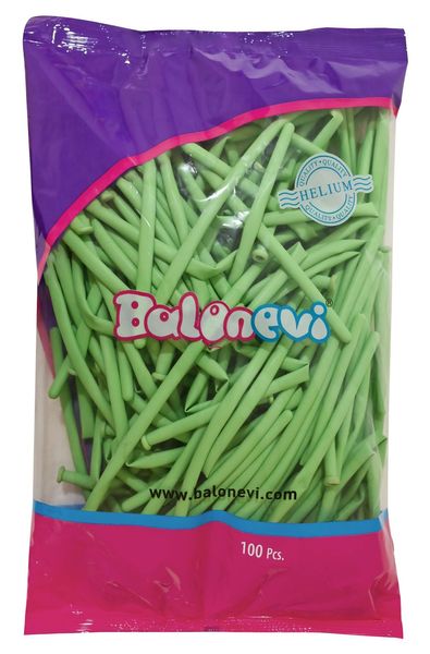 Balonevi Macaron Green Modelling Balloon 260 - 100pcs