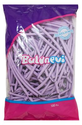 Balonevi Macaron Lilac Modelling Balloon 260 - 100pcs