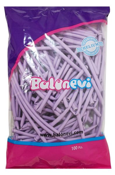 Balonevi Macaron Lilac Modelling Balloon 260 - 100pcs