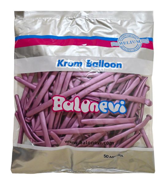 Balonevi Pink Chrome Modelling Balloon 260 - 50pcs