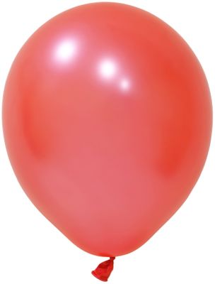 Balonevi Metallic Red Latex Balloon - 10 inch - 100pc