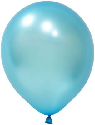 Balonevi Metallic Light Blue Latex Balloon - 10 inch - 100pc