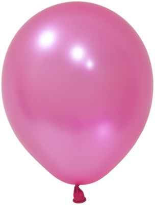 Balonevi Metallic Fucshia Latex Balloon - 10 inch - 100pc