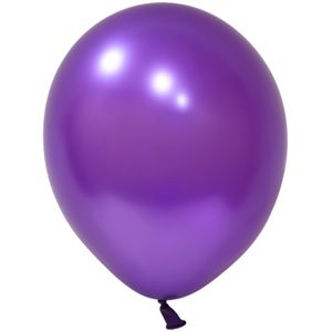 Balonevi Metallic Violet Latex Balloon - 10 inch - 100pc