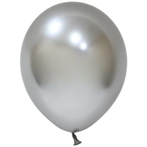 Balonevi Silver Chrome Latex Balloon - 10 inch - 50pc