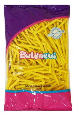 Balonevi Yellow Modelling Balloon 260 - 100pcs