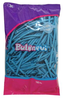 Balonevi Light Blue Modelling Balloon 260 - 100pcs