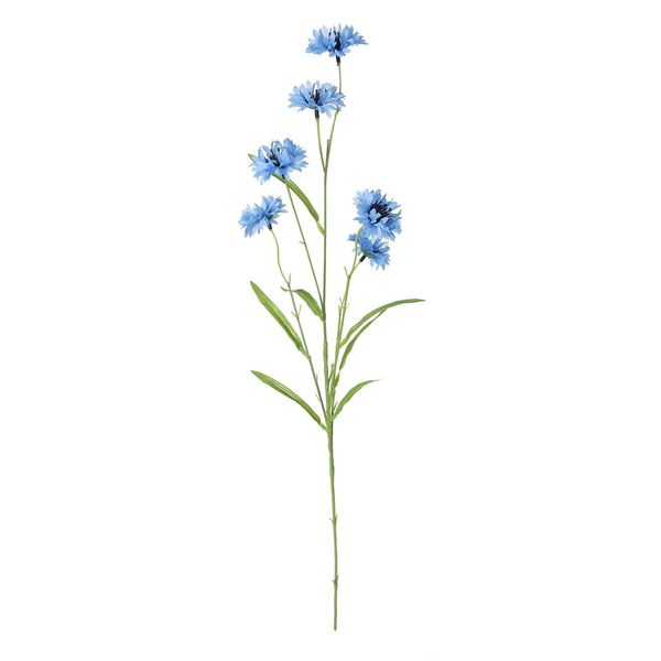 Wild Cornflower Spray - 63cm - Light Blue