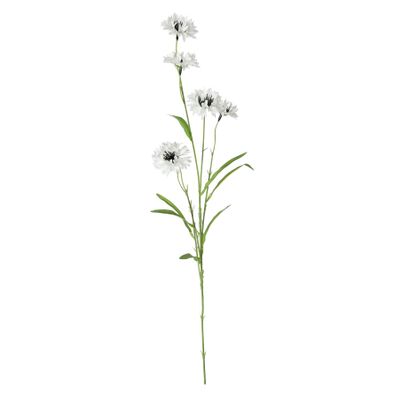 Wild Cornflower Spray - 63cm - White