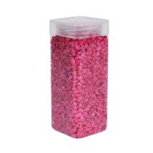 Pebbles 4-6mm -Hot Pink -Square Jar -900gr