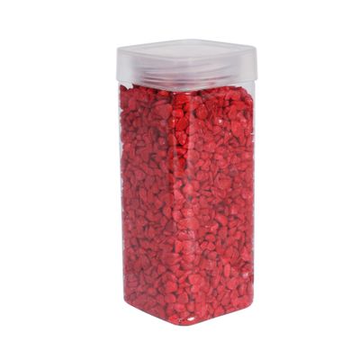 Pebbles 4-6mm - Red -Square Jar -900gr