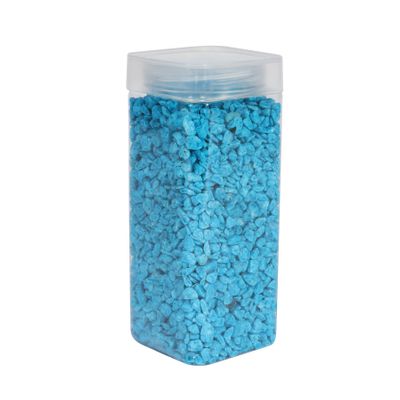 Pebbles 4-6mm - Turquoise -Square Jar - 900gr