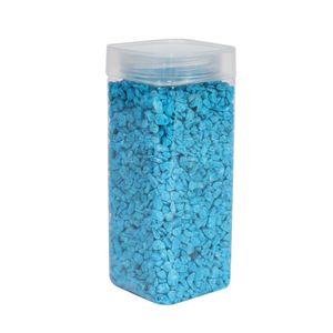 Pebbles 4-6mm - Turquoise -Square Jar - 900gr