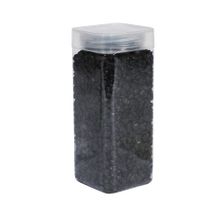 Pebbles 4-6mm - Black - Square Jar - 900gr