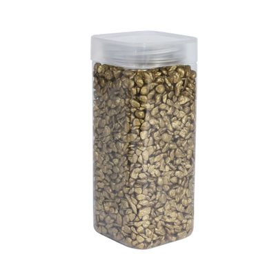 Pebbles 4-6mm - Gold - Square Jar - 900gr