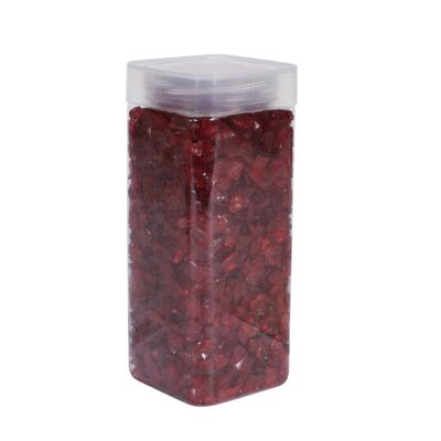 Glass Pebbles  5-8mm - Red - Square Jar -750gr