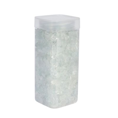 Glass Pebbles  5-8mm - Clear - Square Jar -750gr