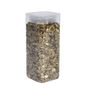 Glass Pebbles  5-8mm - Gold- Square Jar -750gr