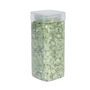 Pearlised Glass Pebbles 5-8mm - Green - Square Jar - 750gr