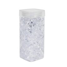 Acrylic Stones - Large -Clear - Square Jar -300gr