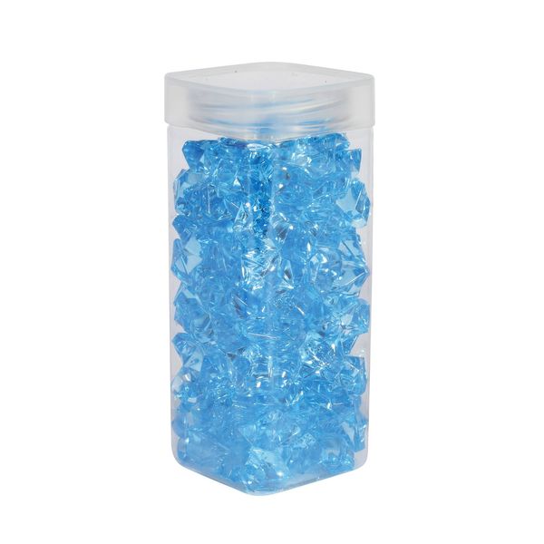 Acrylic Stones - Large - Lt Blue - Square Jar -300gr