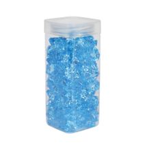 Acrylic Stones - Large - Lt Blue - Square Jar -300gr