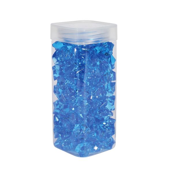 Acrylic Stones - Large -Blue - Square Jar -300gr