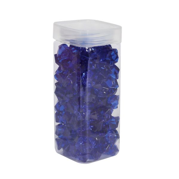 Acrylic Stones - Large - Dark Blue - Square Jar - 300gr