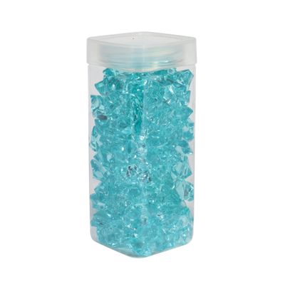 Acrylic Stones - Large - Turquoise - Square Jar -300gr