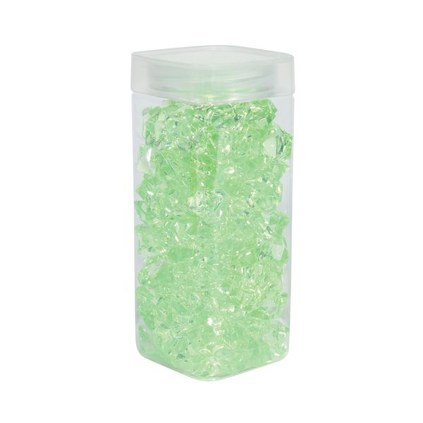 Acrylic Stones - Large - Lt Green - Square Jar -300gr