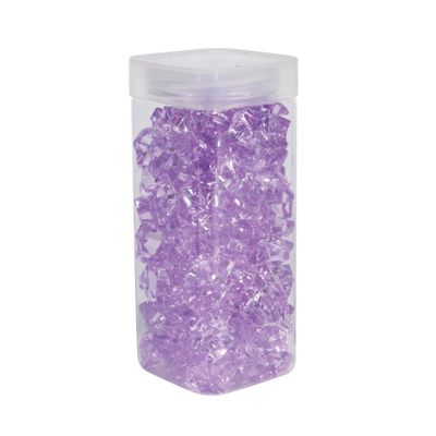 Acrylic Stones - Large - Lavender - Square Jar -300gr