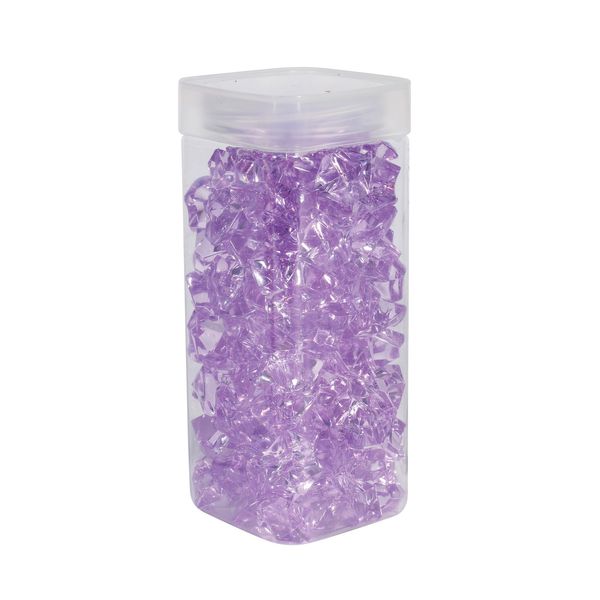 Acrylic Stones - Large - Lavender - Square Jar -300gr
