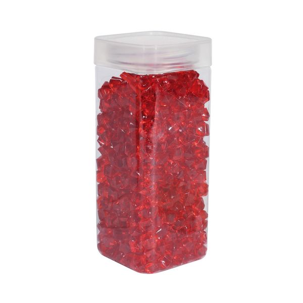 Acrylic Stone - Small - Red- Square Jar -320gr